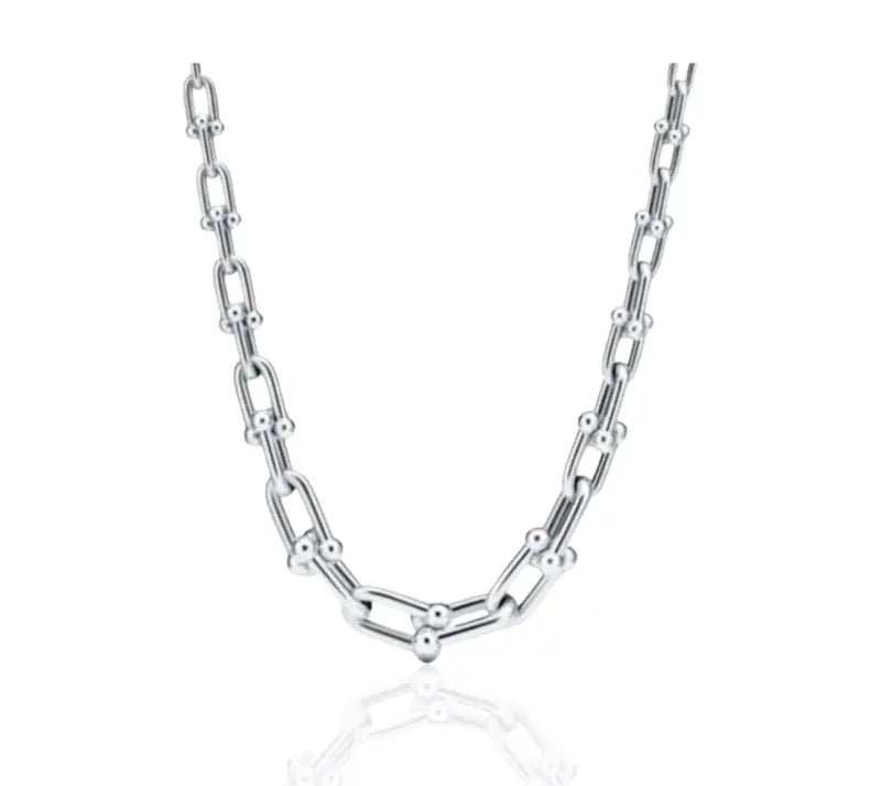 Adorned in Fire™ Double-Link Bead Necklace - Jewelry