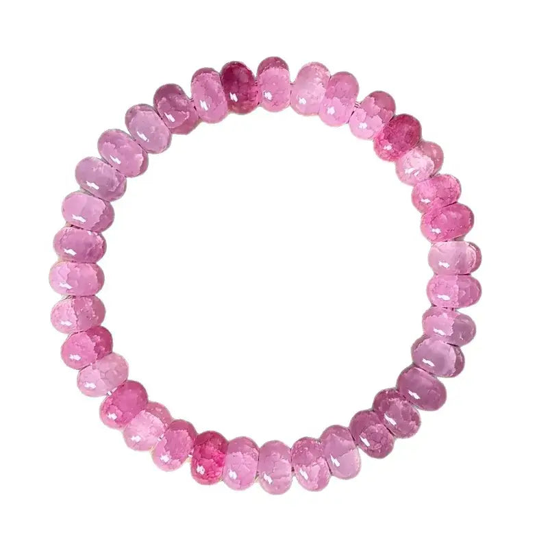 Adorned in Hope Pink Agate Bracelet - 8mm - Jewelry
