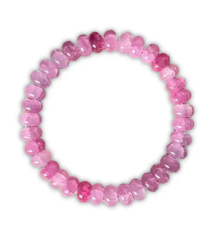 Adorned in Hope Pink Agate Bracelet