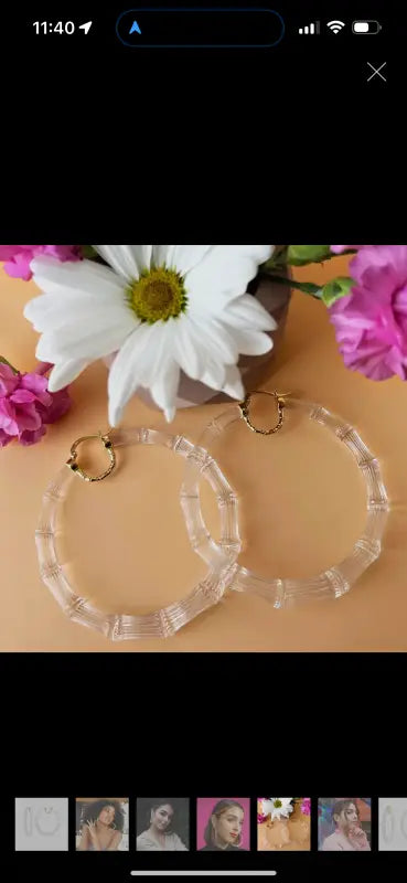 Bamboo Hoops - Jewelry