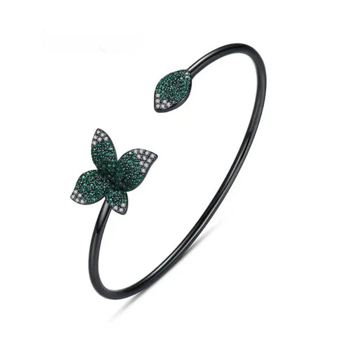 Blooming Floral Bangle Bracelet