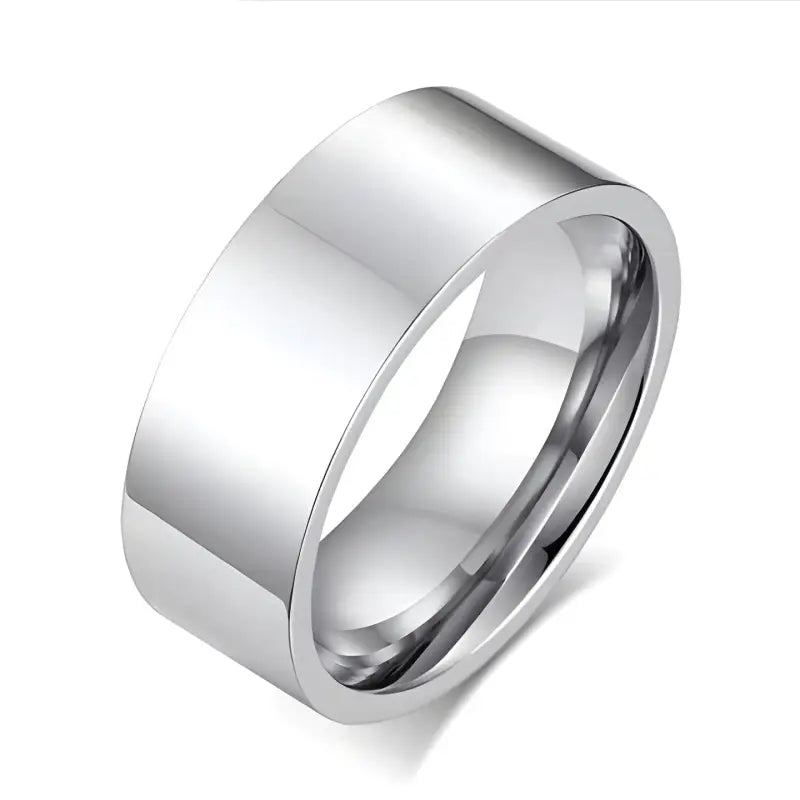 Minimalist Vintage Round Stainless Steel Mens Rings Simple Trendy For Male Boyfriend Biker Jewelry Creativity Gift