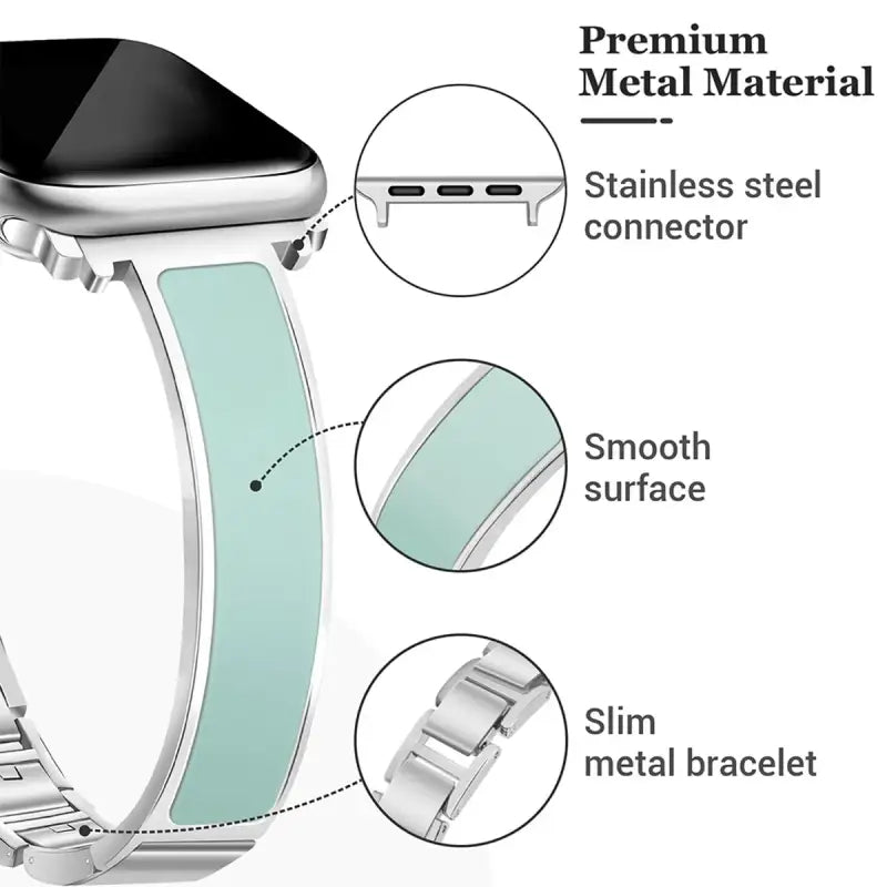 Bracelet strap ADAPTS to Apple Watch Series 10 9 8 7 6 5 4 SE for 38/40/41/42/44/45mm 46mm 49mm jewelry deduction