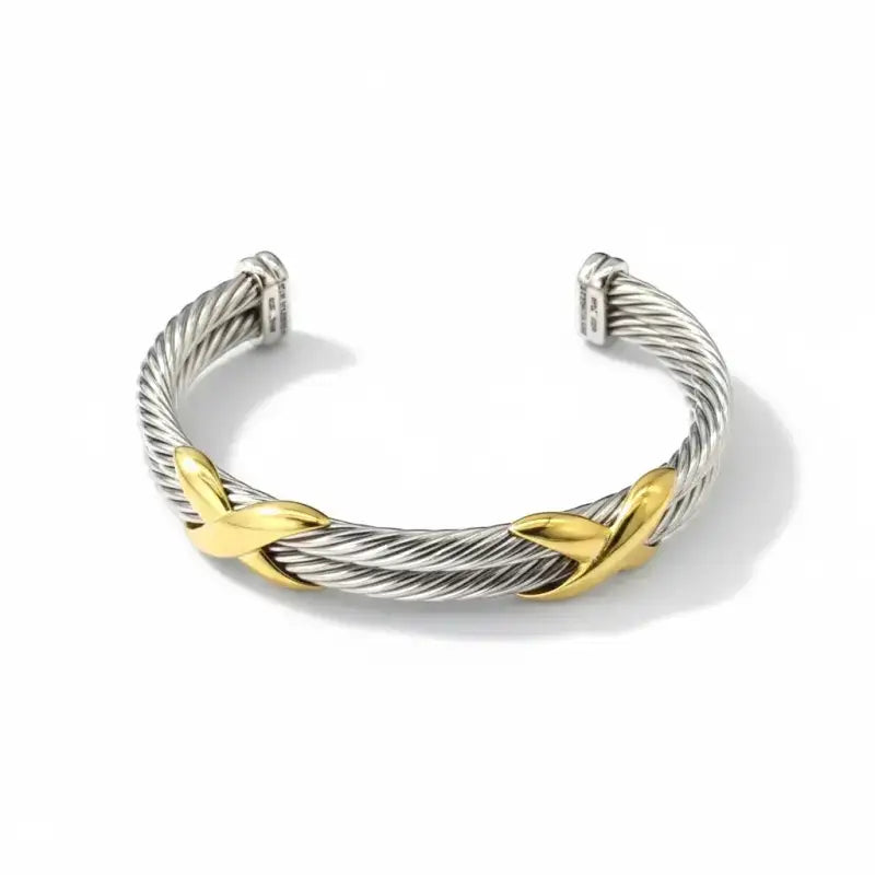 Double Blessing Cable Cuff – X - Jewelry