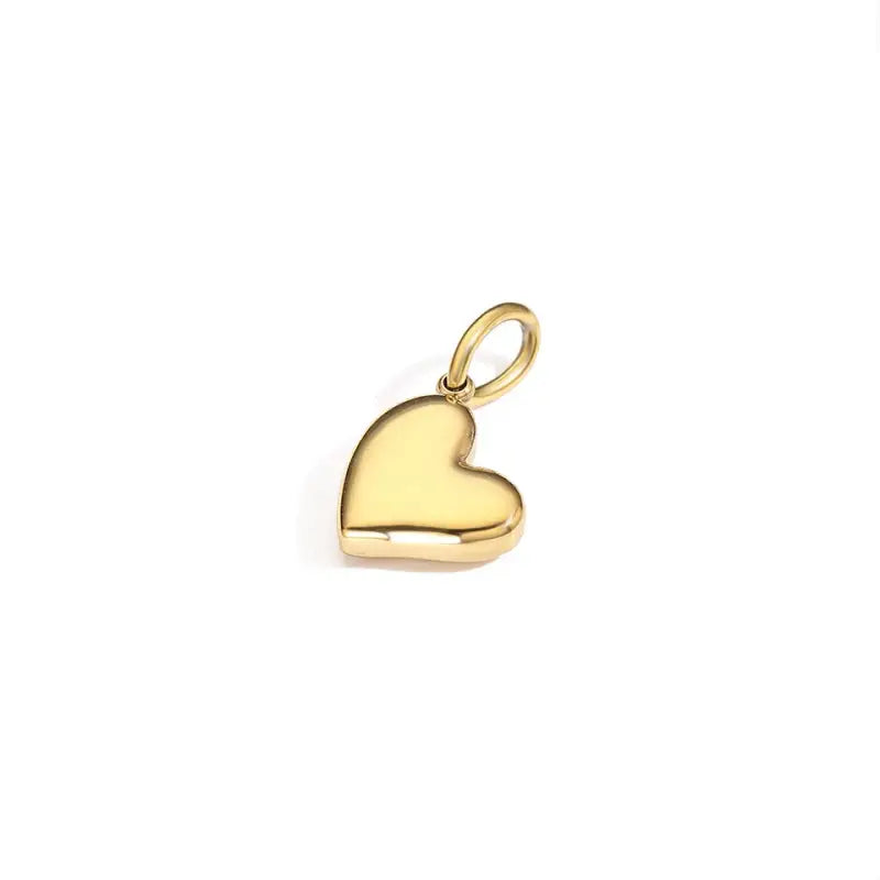 eManco New Heart Pendant High Quality Stainless Steel Gold Plated Women’s Necklace Fashion Trend Jewelry