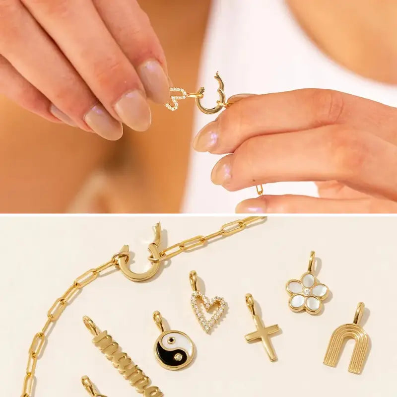 eManco Rolo Charm Necklace DIY Stainless Steel Adjustable Paperclip Pearl Necklaces Accessories Handmade Ladies Jewelry
