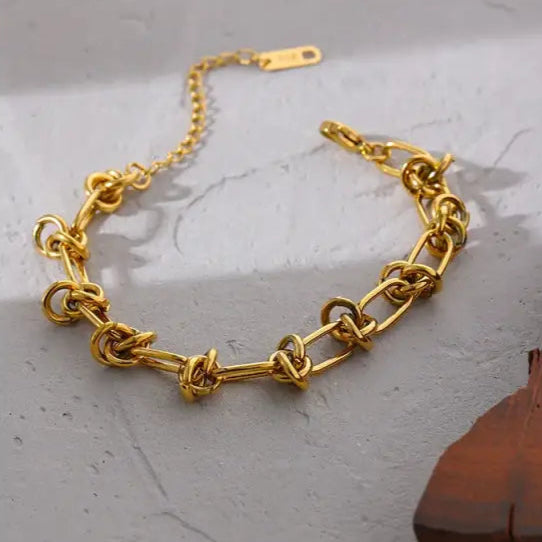 Yhpup Stainless Steel Chains Necklaces for Women Statement Golden Texture Collar 18K Plate Charm Jewelry бежутерия