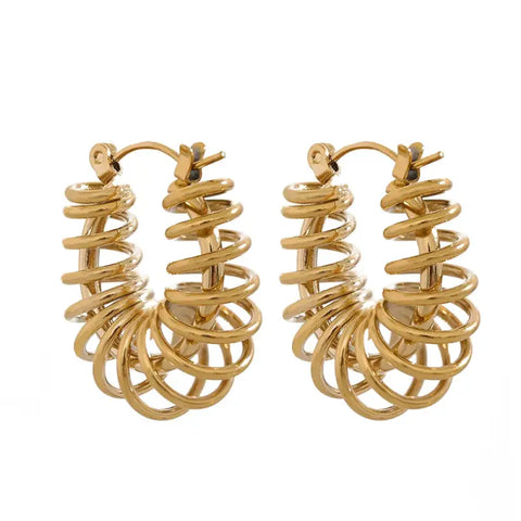 Eternal Spiral Hoop Earrings