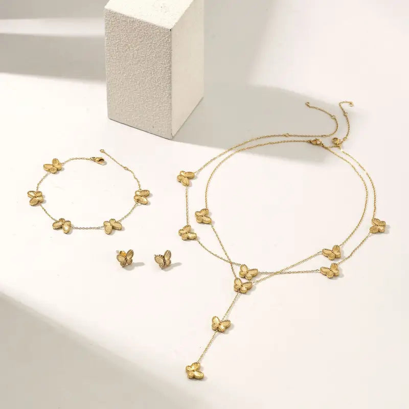 Freedom Bloom Necklace - 14K Gold Plated - Jewelry