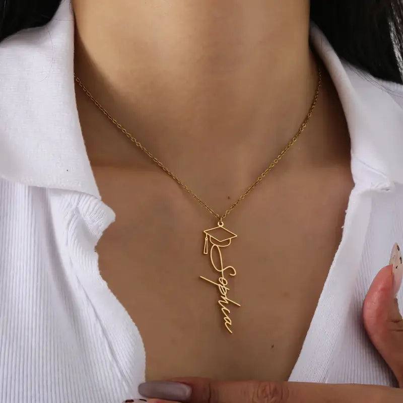 Graduation gift for graduation season 925 Sterling Silver Customized Name Necklace Gifts Friends Best Friend