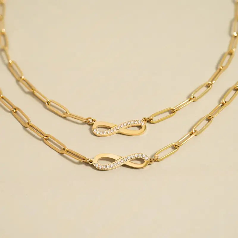 ’Infinity’ Paperclip Chain Bracelet - Jewelry