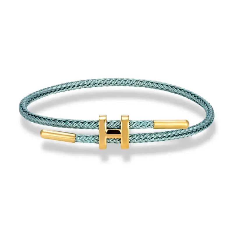 Luxury Multicolor Charm Adjustable Bracelet Fashion No Fade Stainless Steel Wire Waterproof Rope for Men Women Couple