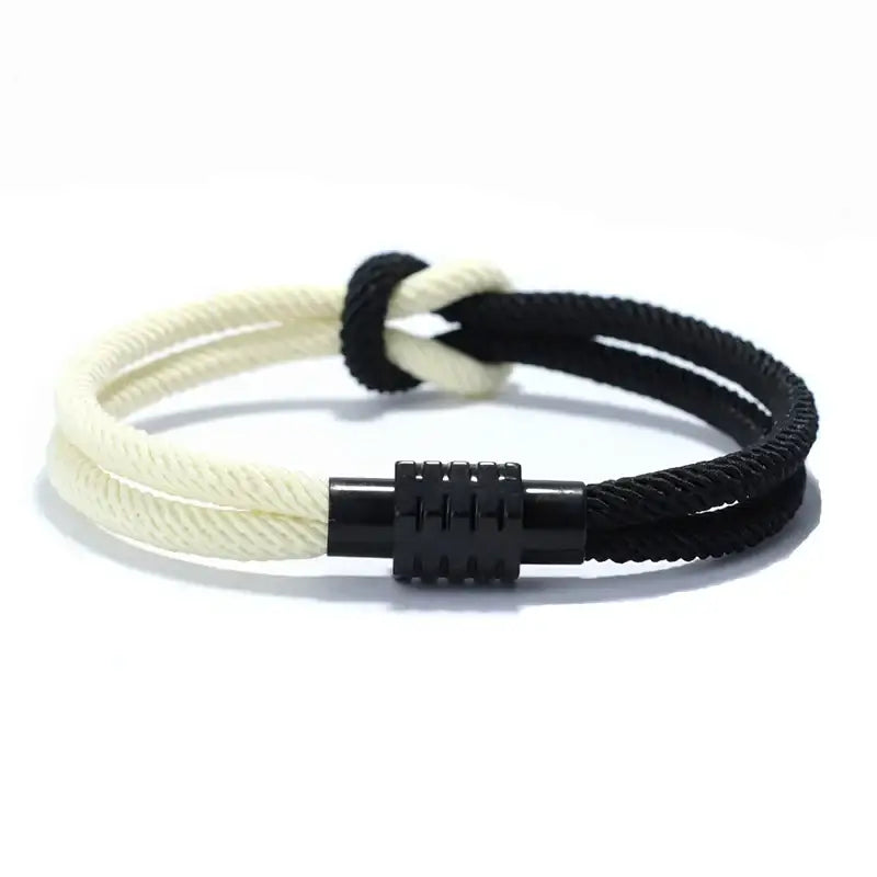 Noter Color Block Ukrainian Bracelet Men Women Yellow Blue Rope Braclet Concentric Knot Couple Braslet Lovers Gift Cord