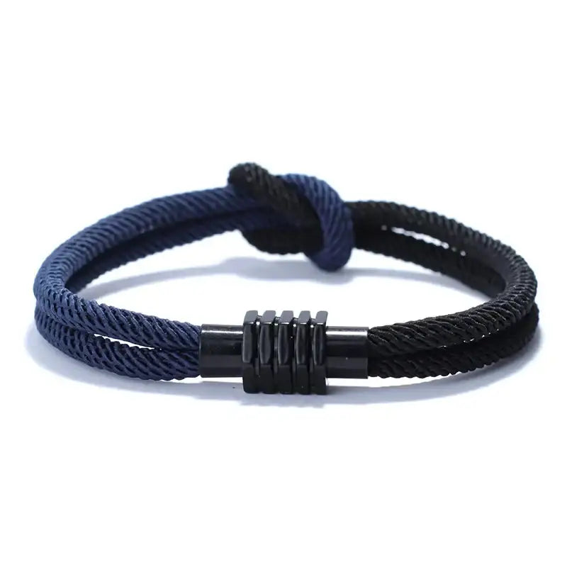 Noter Color Block Ukrainian Bracelet Men Women Yellow Blue Rope Braclet Concentric Knot Couple Braslet Lovers Gift Cord