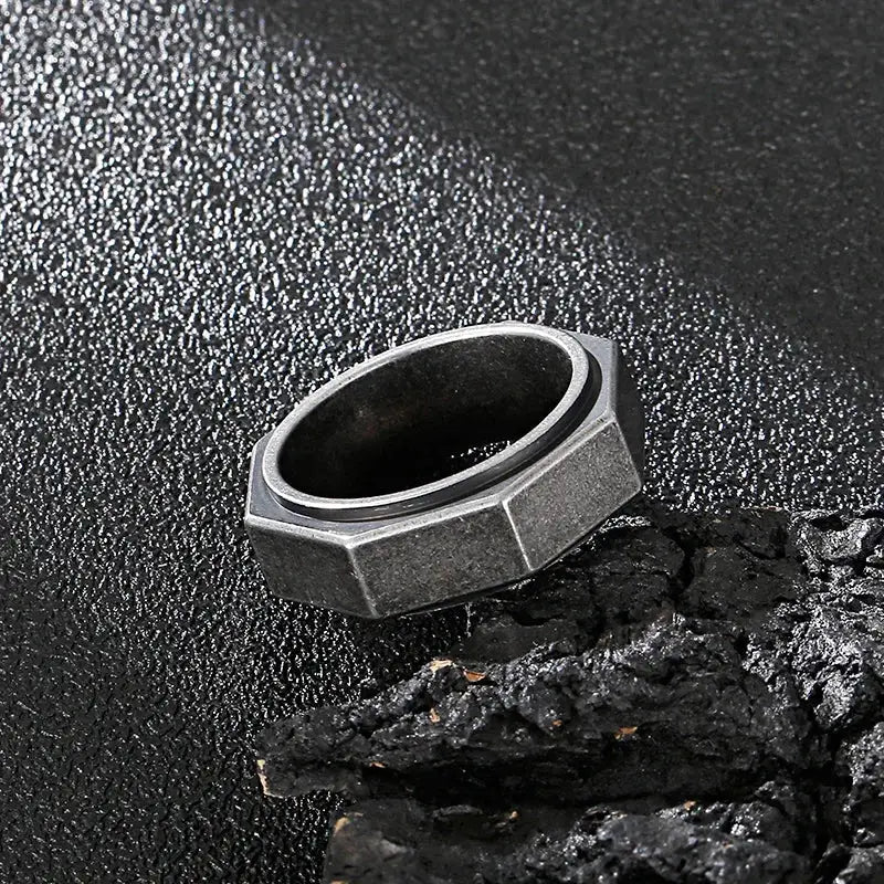 Nuts & Bolts Stainless Steel Men’s Ring
