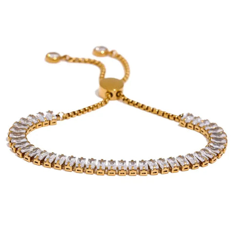 Rainbow Slider Bolo Tennis Bracelet