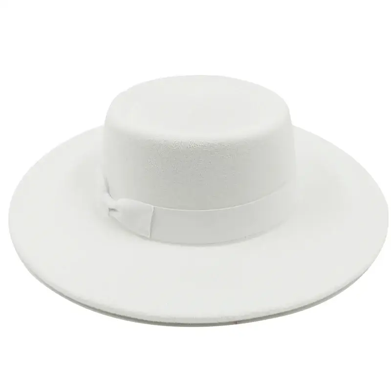 Sombrero Raised Top Fedora Hat 2023 New European and American Jazz Men’s Round Wholesale - 24 / 56-58cm / CHINA