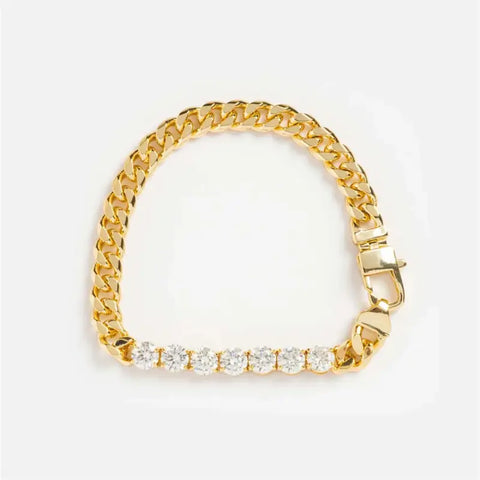 Radiant Refuge Zircon Cuban Chain Bracelet
