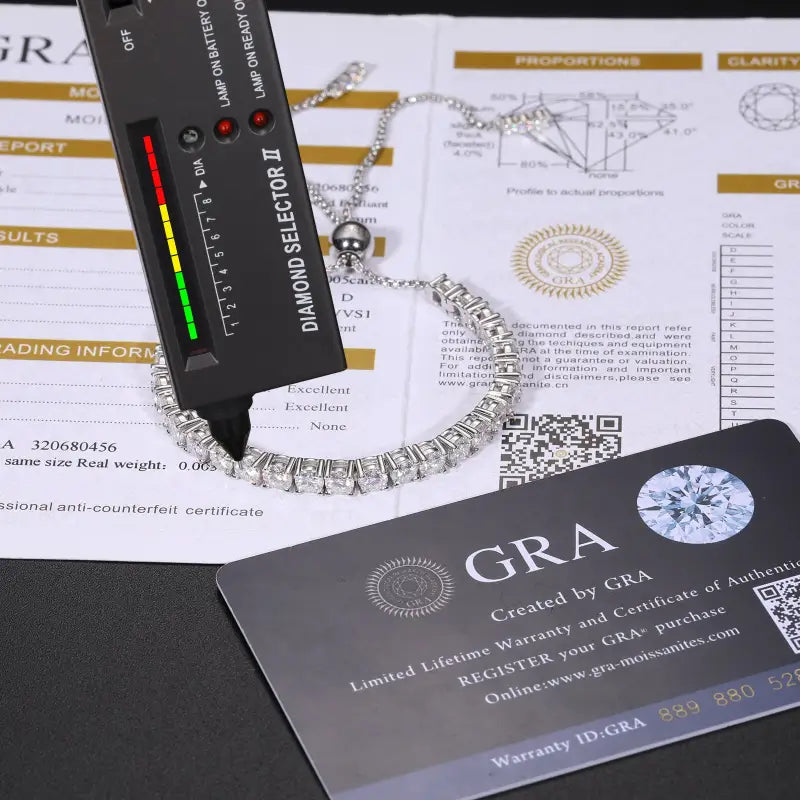 Top Quality 2/3/4mm Moissanite Tennis Bracelet Original S925 Sterling Full Diamond GRA Wedding Party Jewelry Bracelets