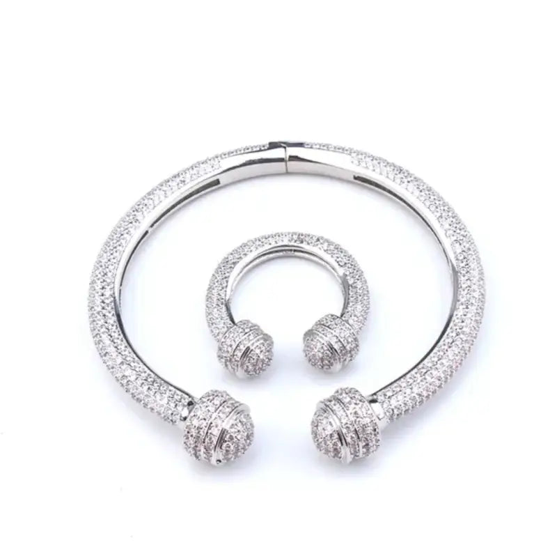 The Torch Crown Bangle - Stainless steel - Jewelry