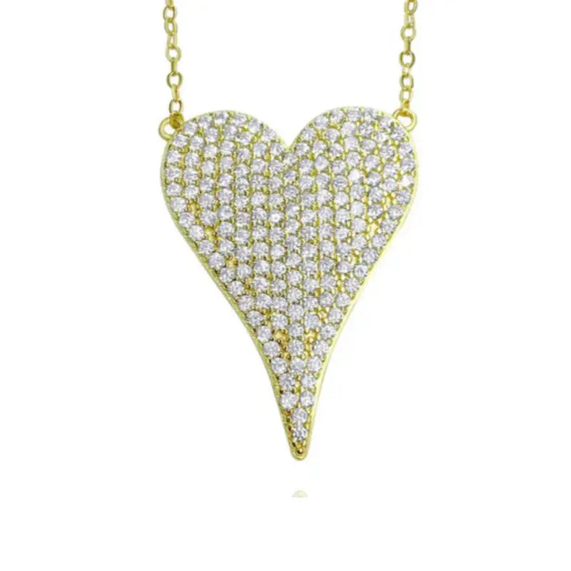 Treasured Heart Pendant - Gold - 18mm - Jewelry