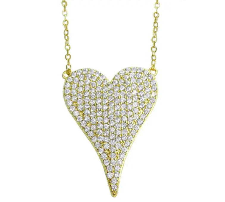 100% 925 sterling silver micro pave cz heart necklace shiny cubic zirconia valentines gift for lover elegance Romantic