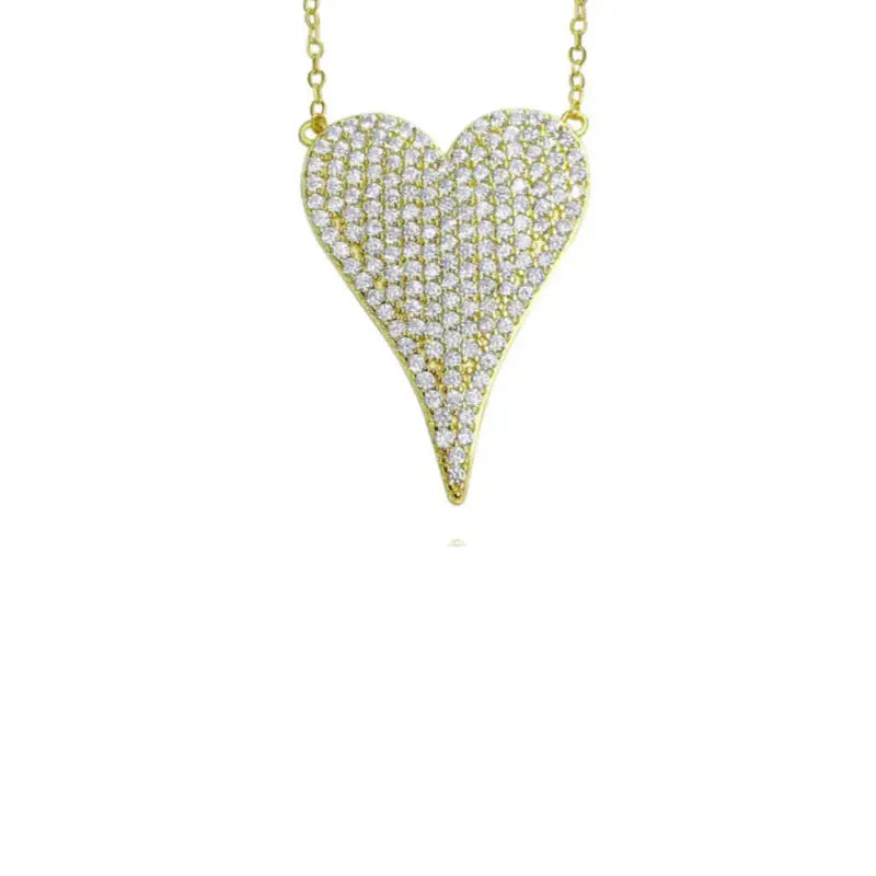 Treasured Heart Pendant - Silver - Gold - 13mm - Jewelry