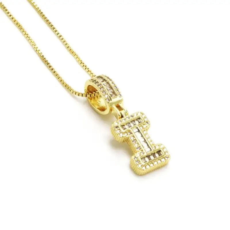 Trend Zircon Letter Initial Necklace Colored Crystal for Party Birthday Jewelry Gift Wholesale