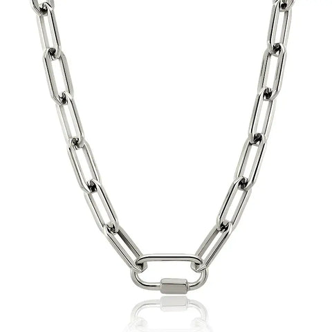 Trendy Circular Spirit Link Necklace