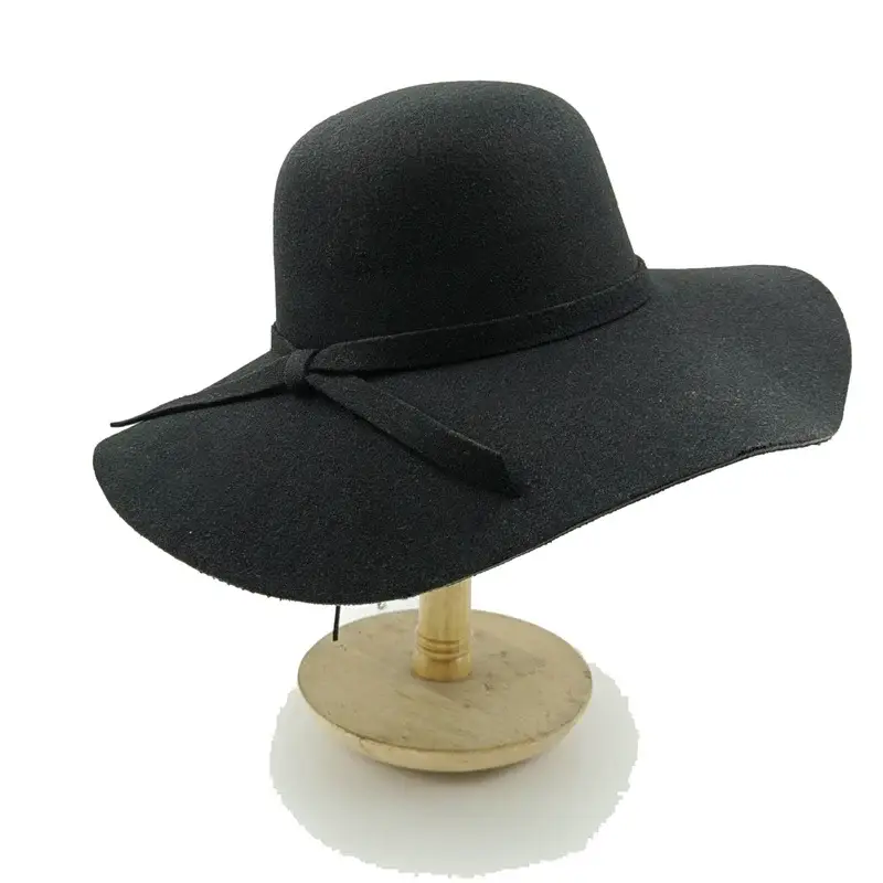 2023 New Fedora Hat Multi color hat womenâs curly bow colored felt Menâs large brim party sombrero hombre - 35 / 55