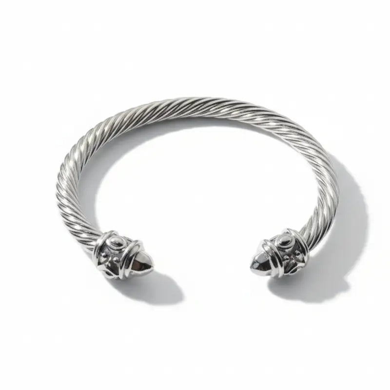 2025 New Style DY Bangle Classic Unisex Bracelet: Timeless Design with Elegant Charm - Color / Silver Frost - Jewelry