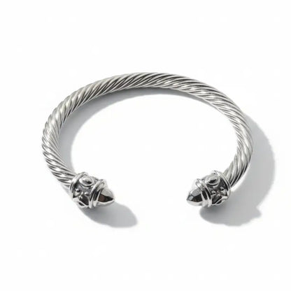 2025 New Style DY Bangle Classic Unisex Bracelet: Timeless Design with Elegant Charm - Color / Silver Frost - Jewelry