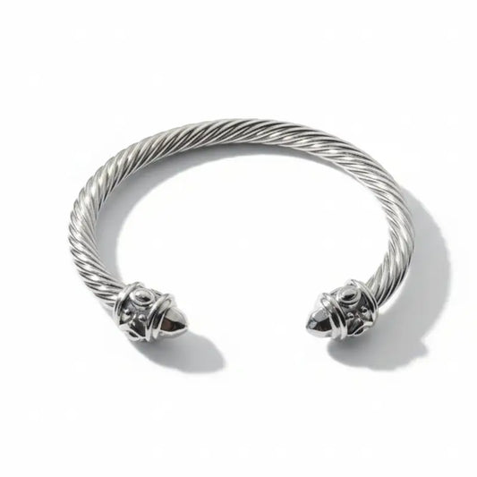 2025 New Style DY Bangle Classic Unisex Bracelet: Timeless Design with Elegant Charm - Color / Silver Frost - Jewelry