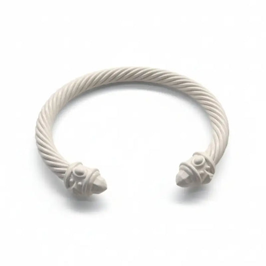 2025 New Style DY Bangle Classic Unisex Bracelet: Timeless Design with Elegant Charm - Color / Coconut Milk - Jewelry