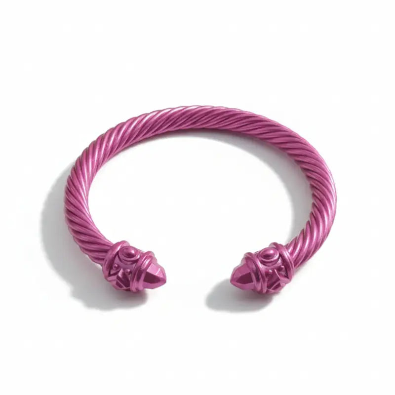 2025 New Style DY Bangle Classic Unisex Bracelet: Timeless Design with Elegant Charm - Color / Dragon Fruit - Jewelry