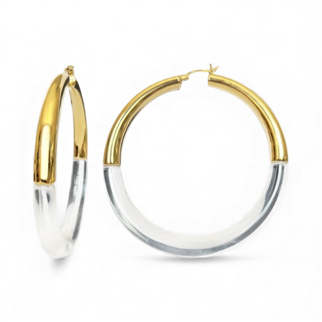 Arc Lucite Hoops