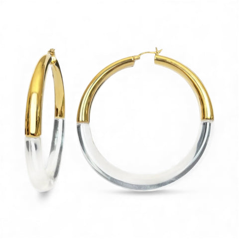 Arc Lucite Hoops