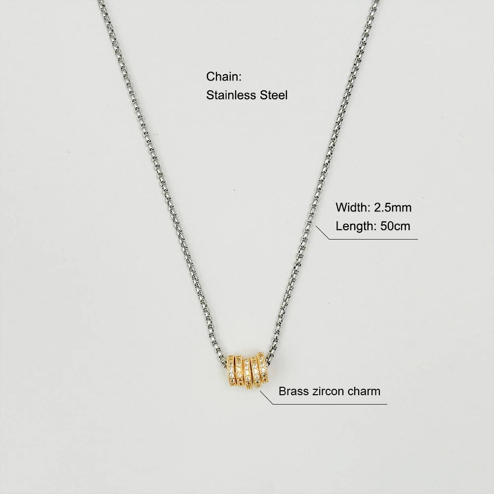 Cuban Two-Tone Chain Necklace