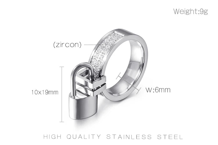 Locked In Zircon Ring