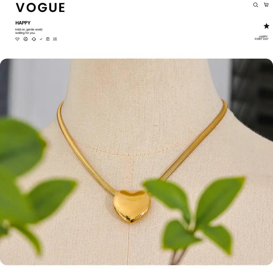 Endless Love Heart Pendant Necklace