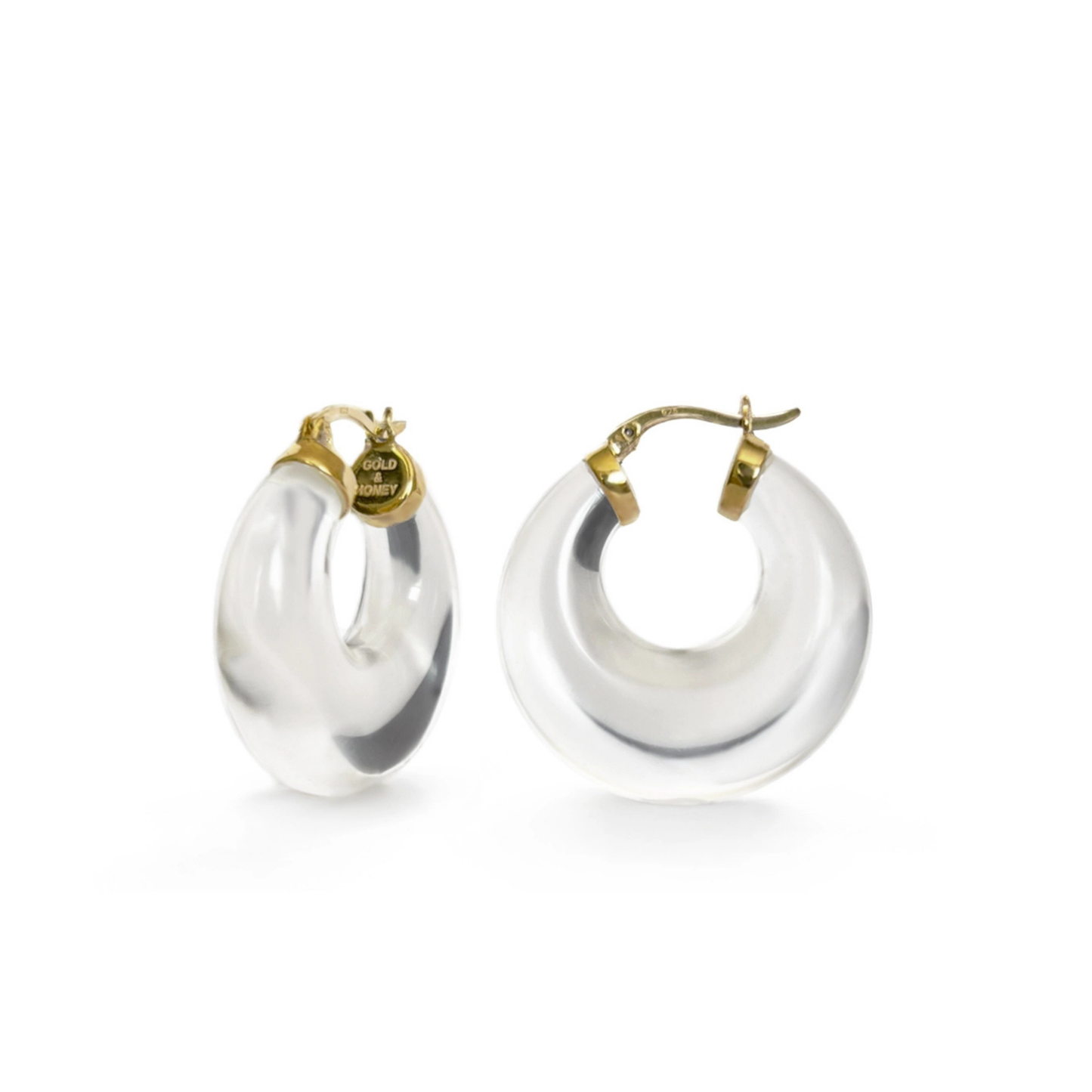 Halo Lucite Hoops