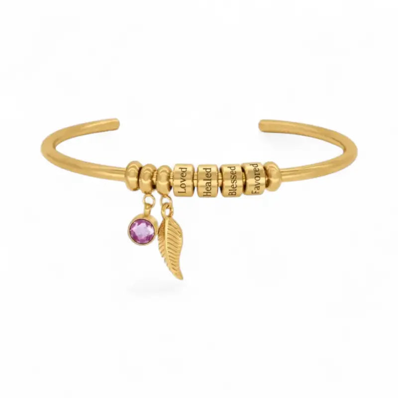 Adorned In Hope Bangle - Gold - Jewelry