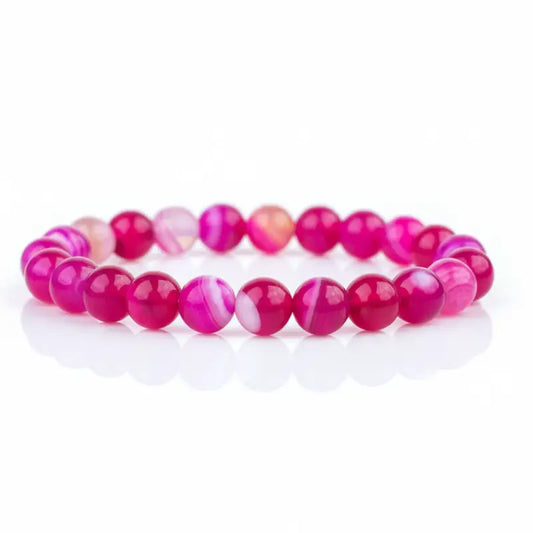 Adorned in Hope Pink Agate Bracelet - Jewelry
