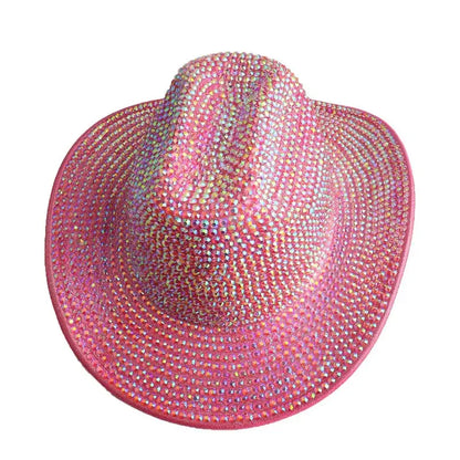 Adorned in Shine Rhinestone Fedora - Hat