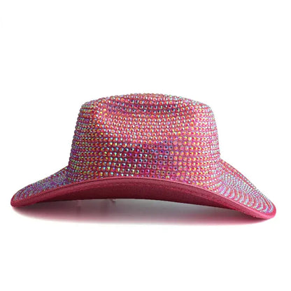 Adorned in Shine Rhinestone Fedora - Hat
