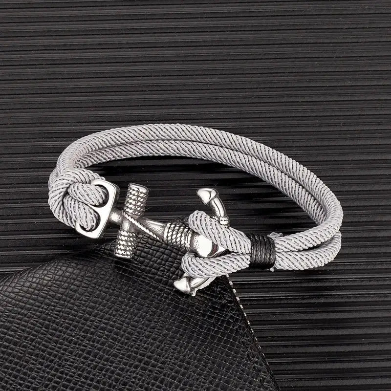 Anchor in the Lord Rope Bracelet: Faith