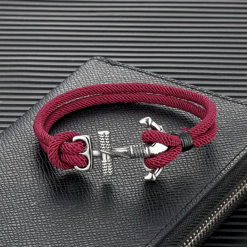 Anchor in the Lord Rope Bracelet: Faith