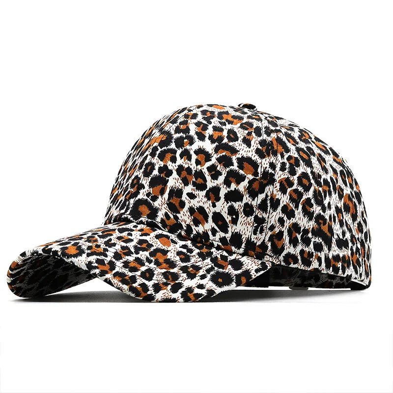 Unisex Leopard Print Zebra Baseball Cap Hip Hop Men’s Women’s Animal Sun Hat Adjustable fishing Gorras - 01 / 56-60cm