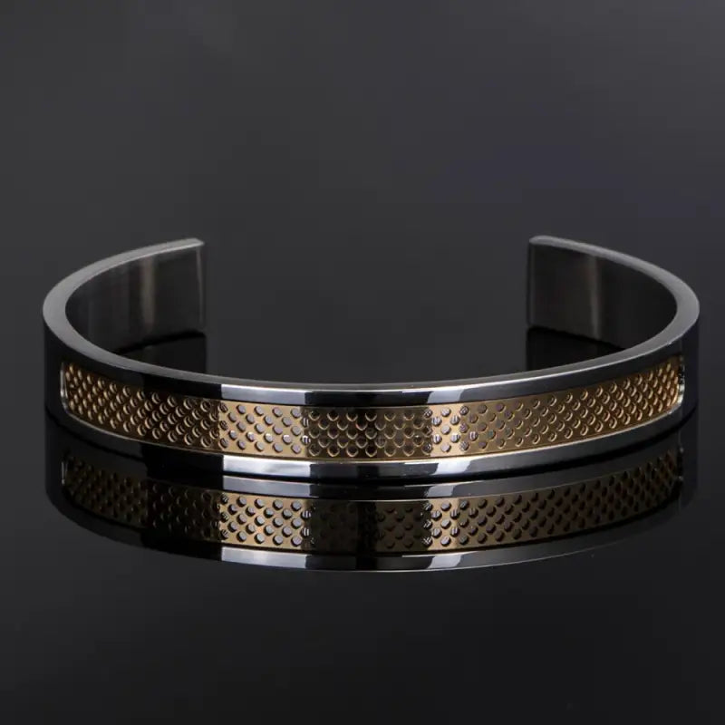 Men’s Adjustable Stainless Steel Cuff Bracelet