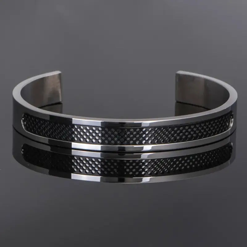 Men’s Adjustable Stainless Steel Cuff Bracelet